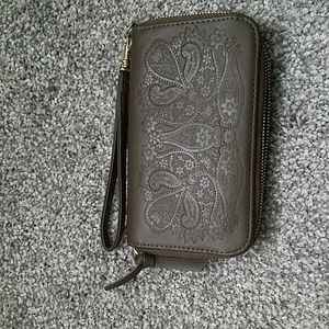Taupe Western Wristlet